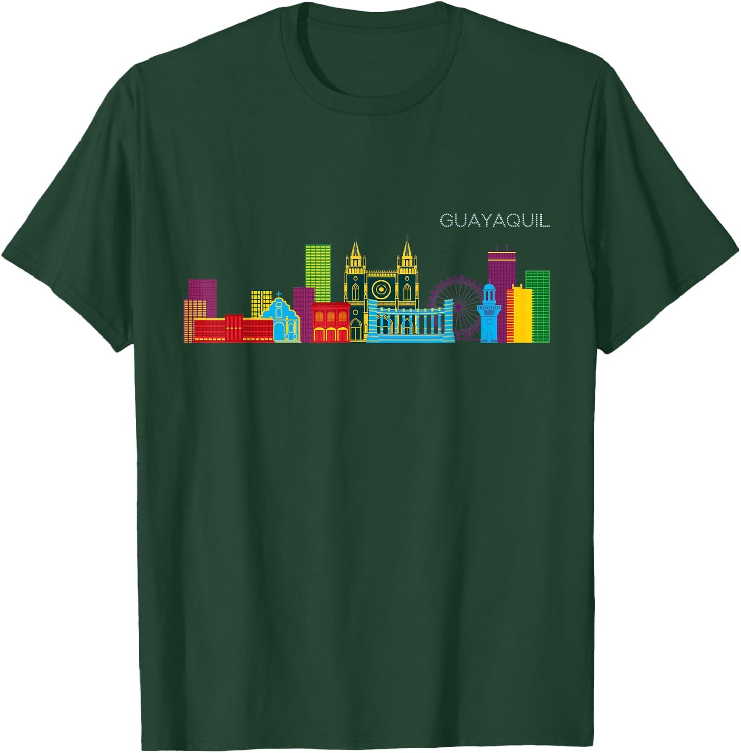 Guayaquil Skyline T-Shirt - T-Shirt | Forest