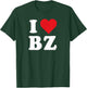 I Heart BZ Initials I Love B.Z. First And Last Name B Z T-Shirt - T-Shirt | Forest