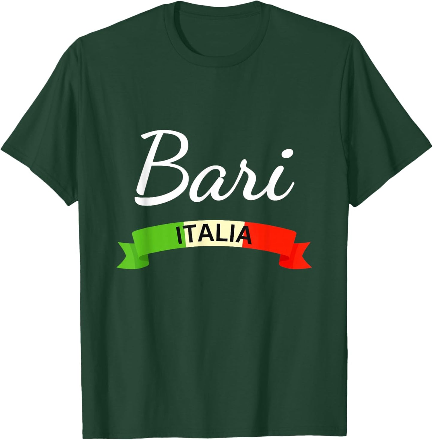 Bari Italy Flag Italia Souvenir Matching Italian T-Shirt - T-Shirt | Forest