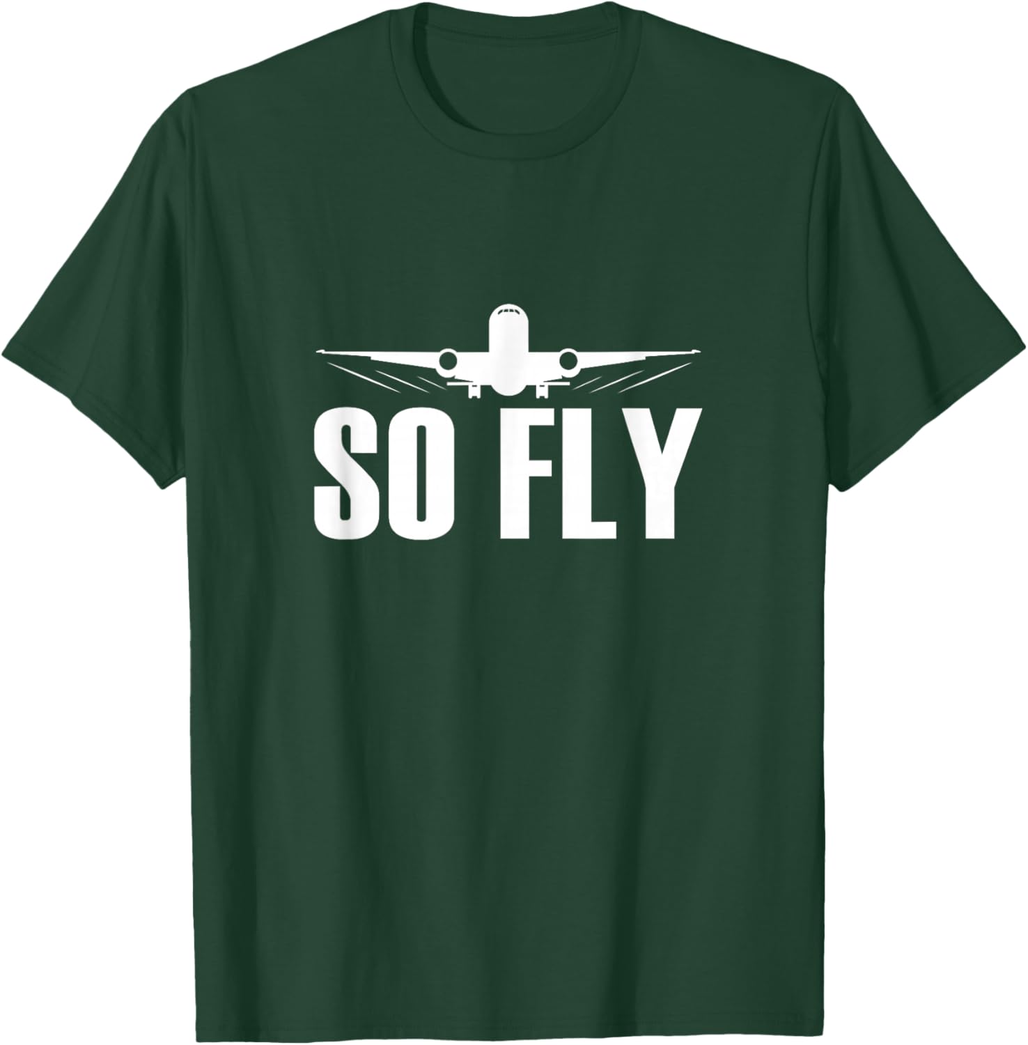 So Fly Airplane Flight Attendant Pilot Cabin Crew T-Shirt - T-Shirt | Forest