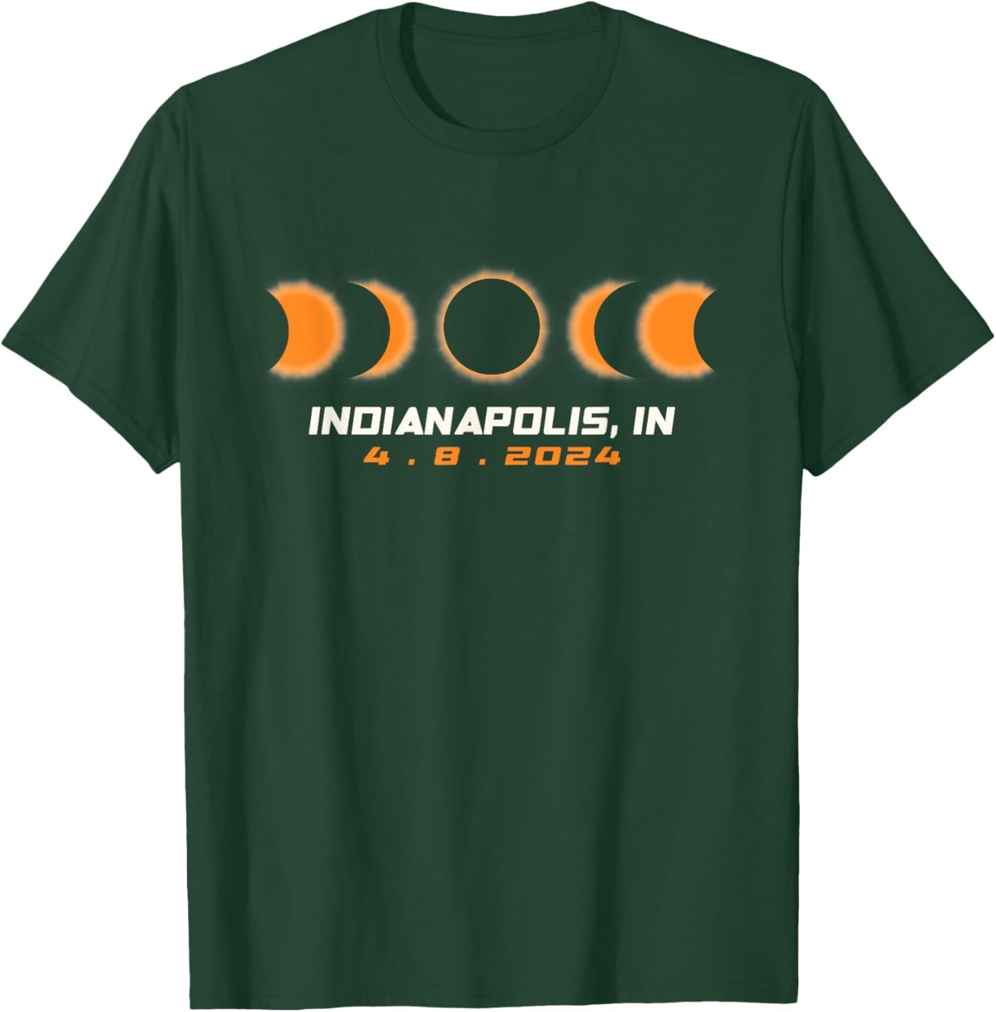 Total Solar Eclipse 2024 Indianapolis Indiana April 8 2024 T-Shirt - T-Shirt | Forest