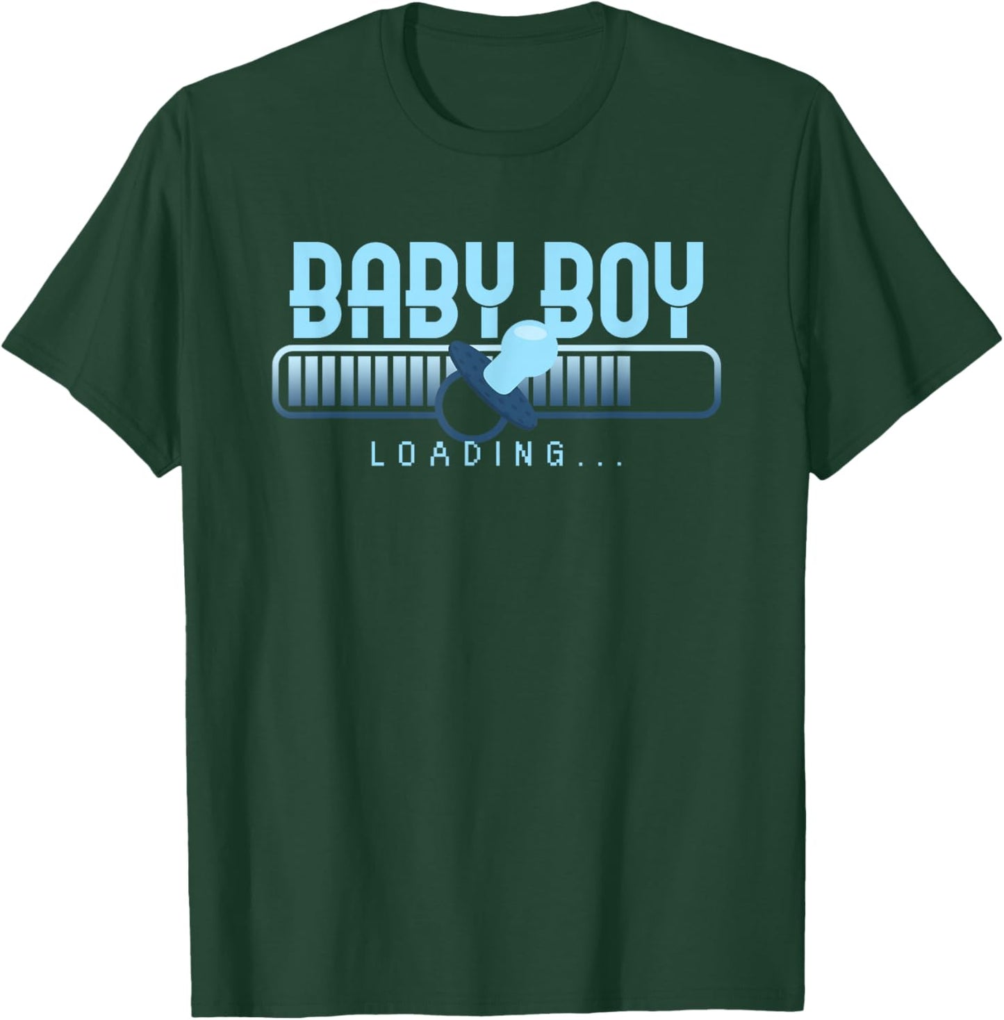 Baby Boy Loading Baby Shower Gender Reveal Pregnancy T-Shirt - T-Shirt | Forest