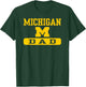 Michigan Wolverines Dad Navy Officially Licensed T-Shirt - T-Shirt | Forest