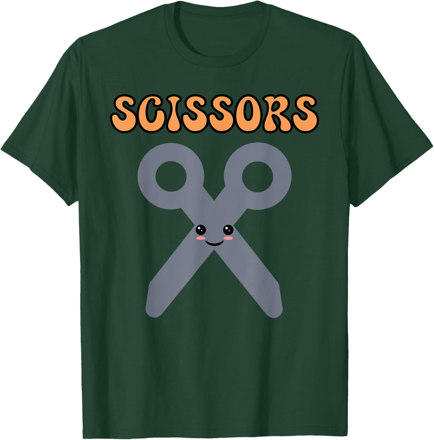 Rock Paper Scissors Halloween Funny Matching Costume Kids T-Shirt - T-Shirt | Forest