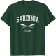 Sardinia Italy Vintage Nautical Paddles Sports Oars T-Shirt - T-Shirt | Forest