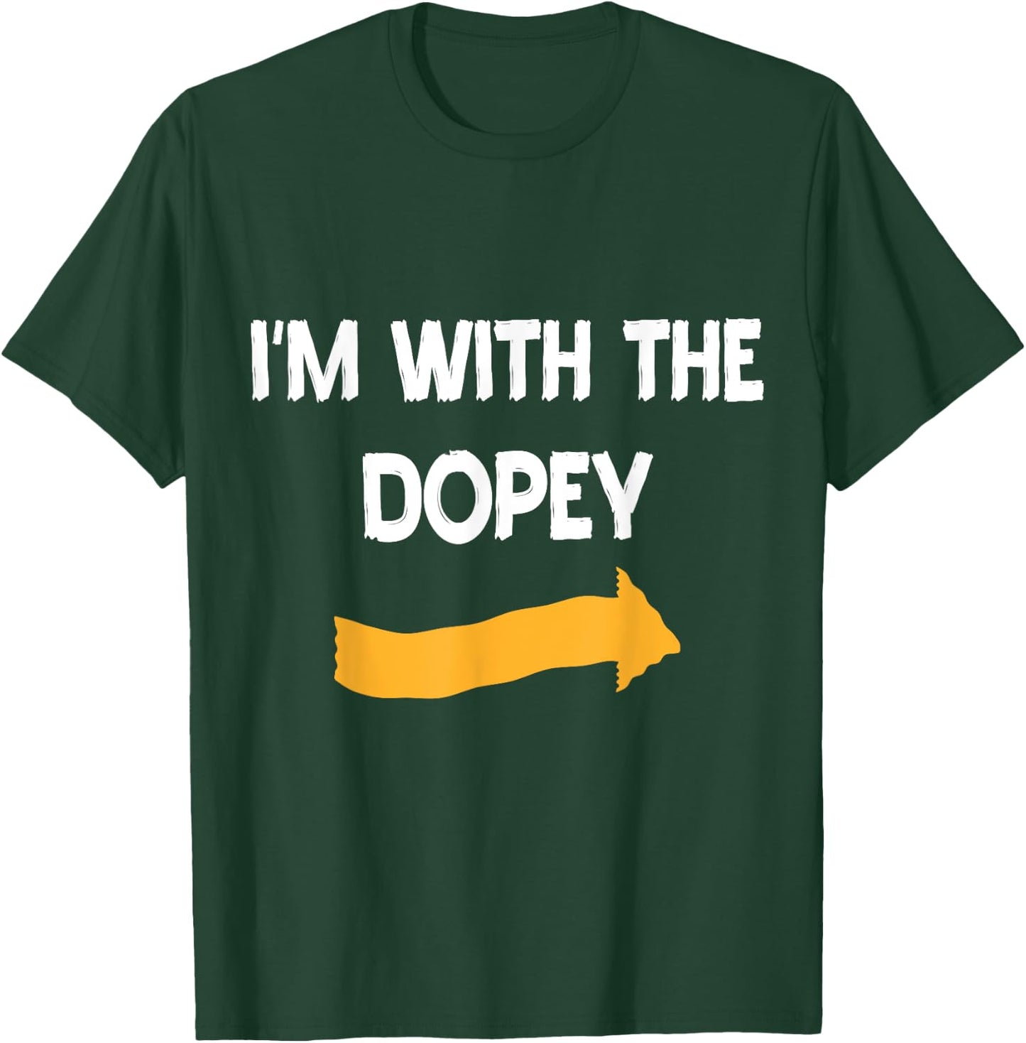 I'm With Dopey Halloween Costume Funny Couples Matching T-Shirt - T-Shirt | Forest