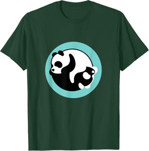 Yin And Yang Black White Art Panda Bear Cute Asian Gift T-Shirt - T-Shirt | Forest
