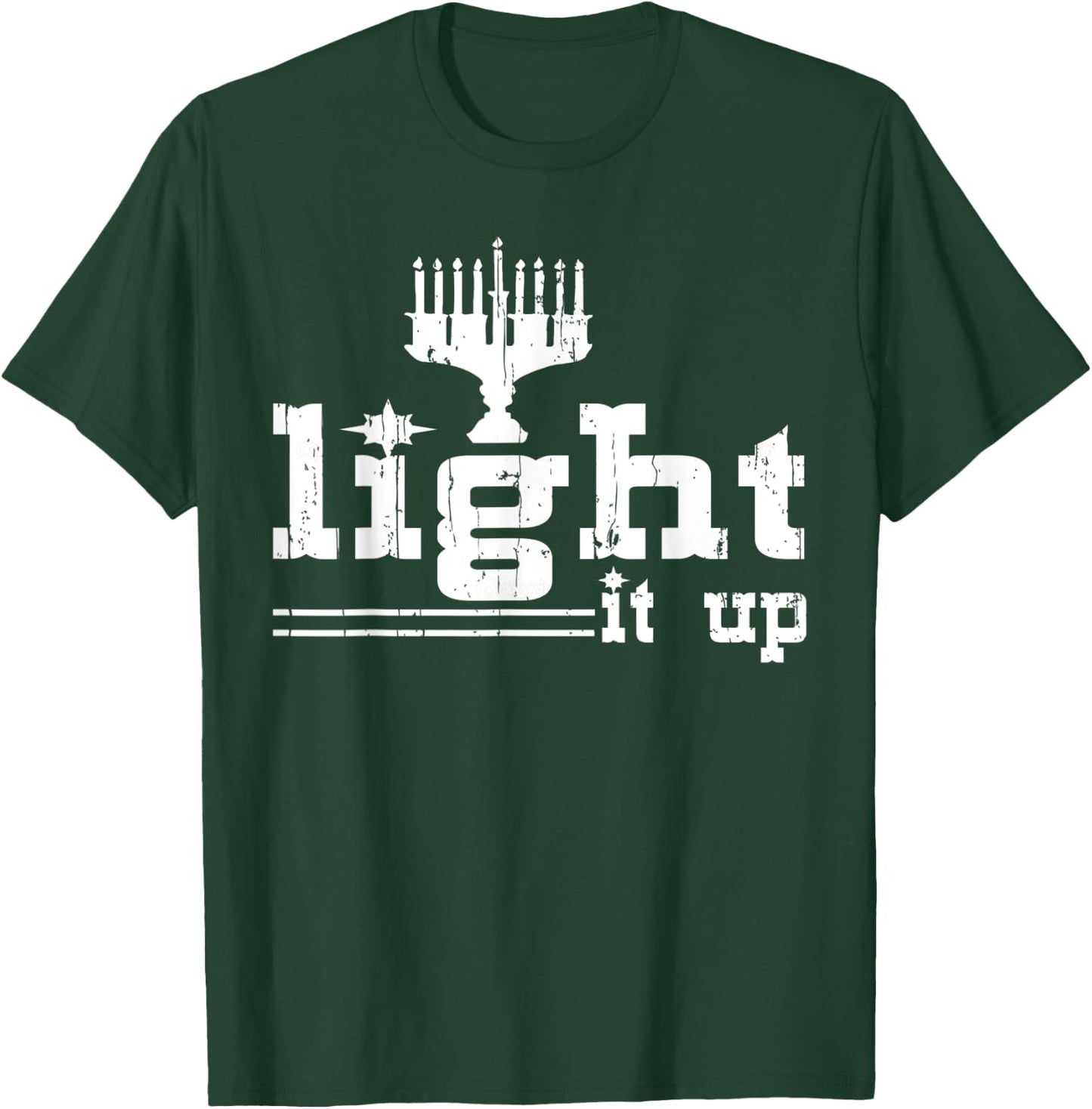 Light It Up Hanukkah Jewis Christmas Gifts Women T-Shirt - T-Shirt | Forest