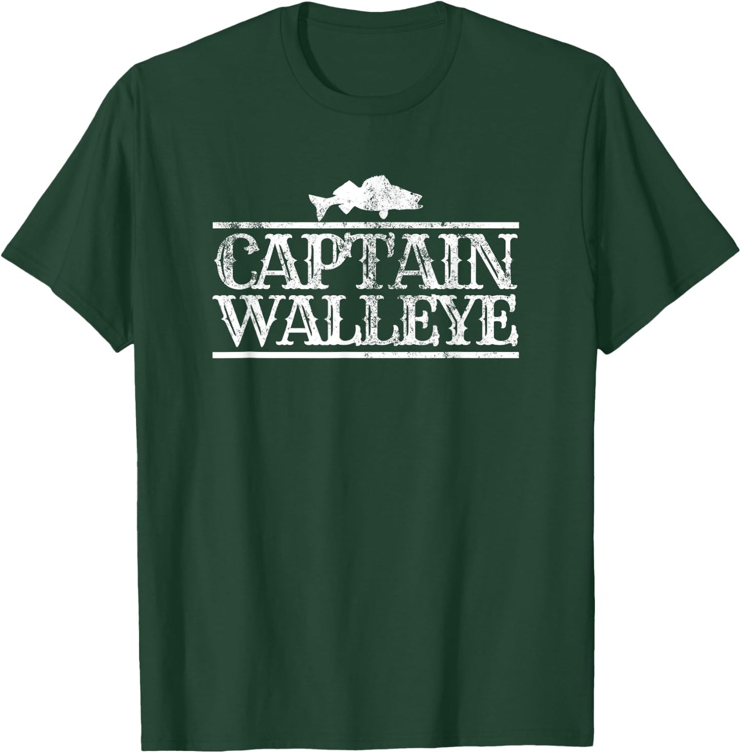Funny Captain Walleye Fishing Joke for Fisherman T-Shirt - T-Shirt | Forest