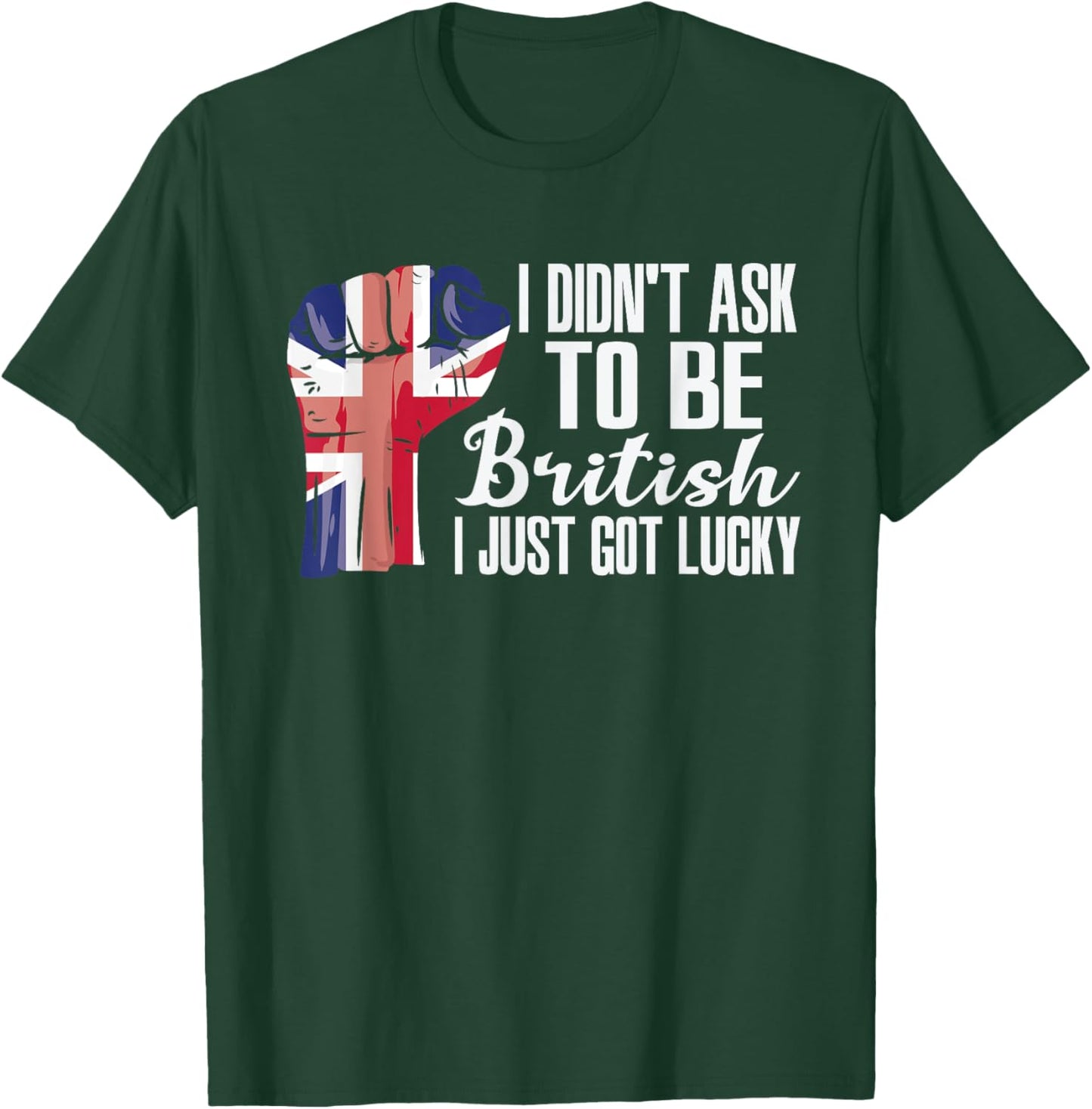 British United Kingdom Flag Grown British Roots Patriot T-Shirt - T-Shirt | Forest