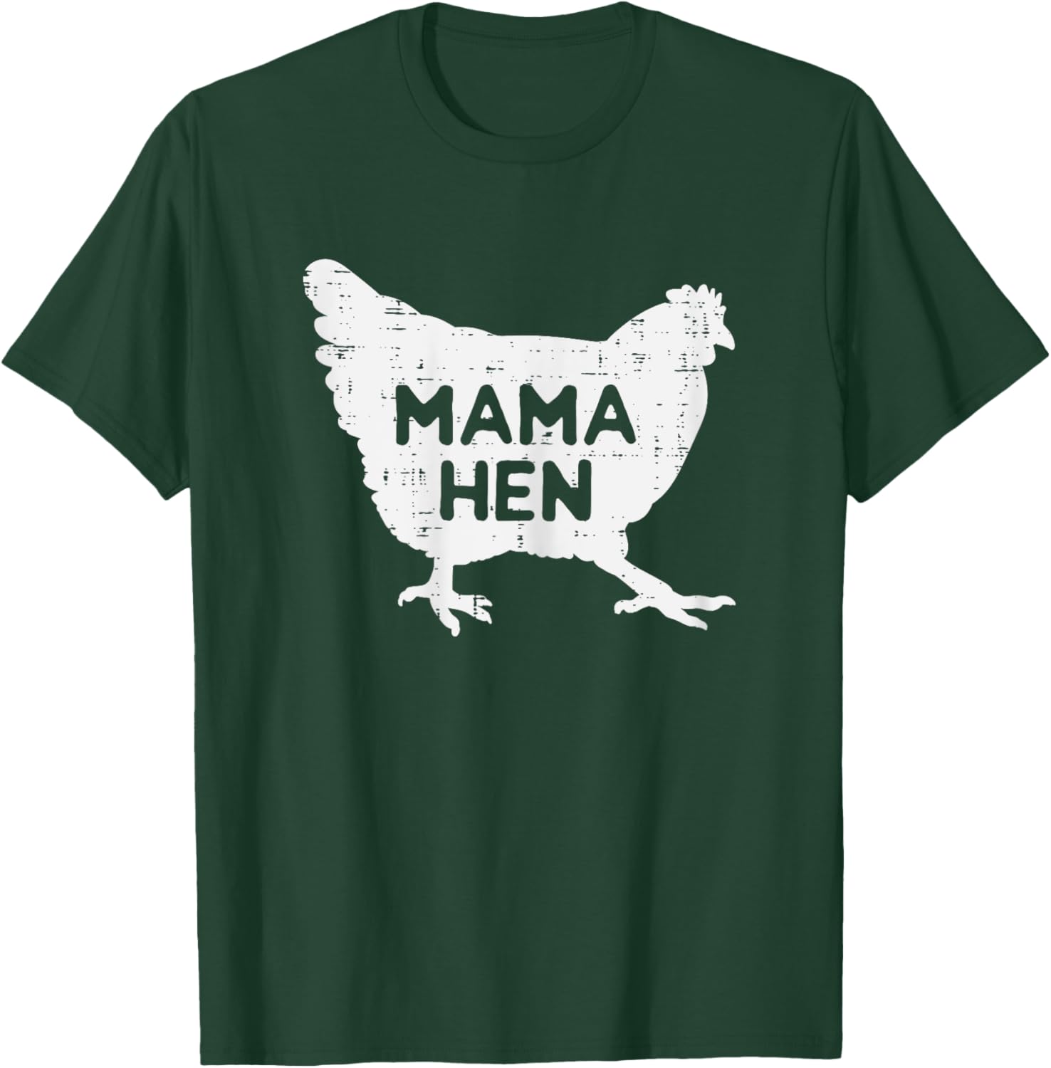 Mama Hen Chicken Funny Mothers Day Farm Farmer Mom Women T-Shirt - T-Shirt | Forest