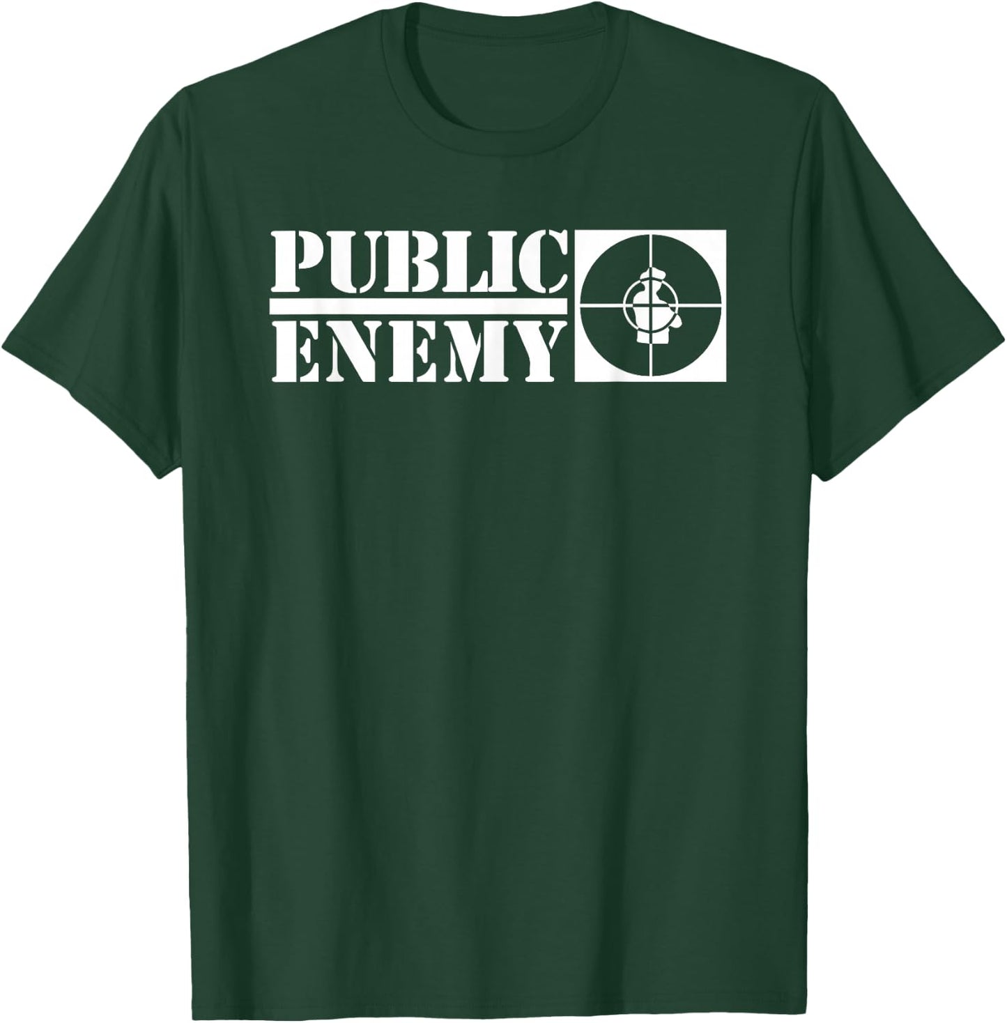 Public Enemy Long Logo T-Shirt - T-Shirt | Forest