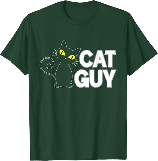 Cat Guy Cat Dad Men Women T-Shirt - T-Shirt | Forest