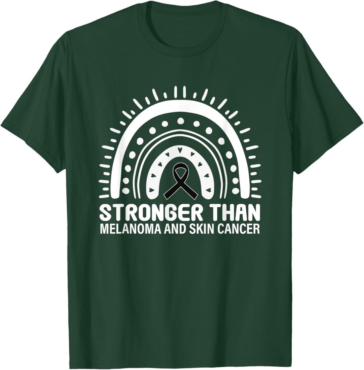 Stronger Than Melanoma Skin Cancer T-Shirt - T-Shirt | Forest