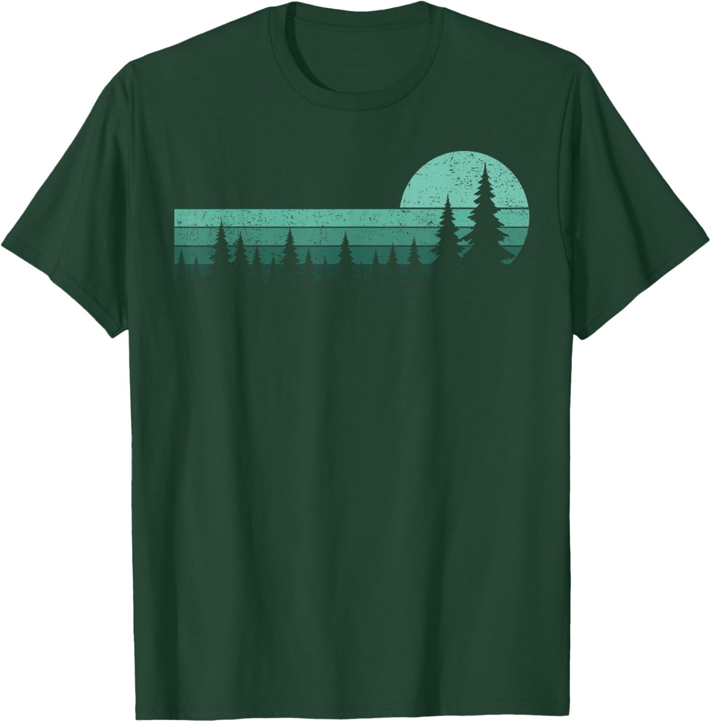 Trees Wildlife Nature Vintage Forest Woman Girl T-Shirt - T-Shirt | Forest