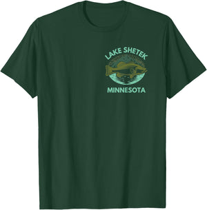Lake SHETEK Minnesota Trip Family Love Fishing Lake Camping T-Shirt - T-Shirt | Forest