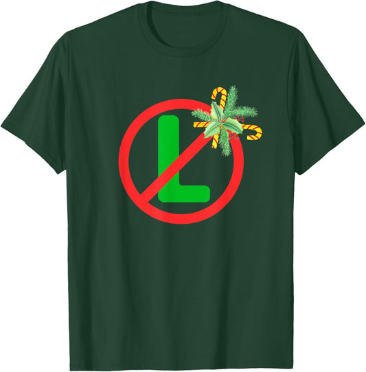 Noel Sign No "L" Funny Pun Humorous Prohibition Christmas T-Shirt - T-Shirt | Forest