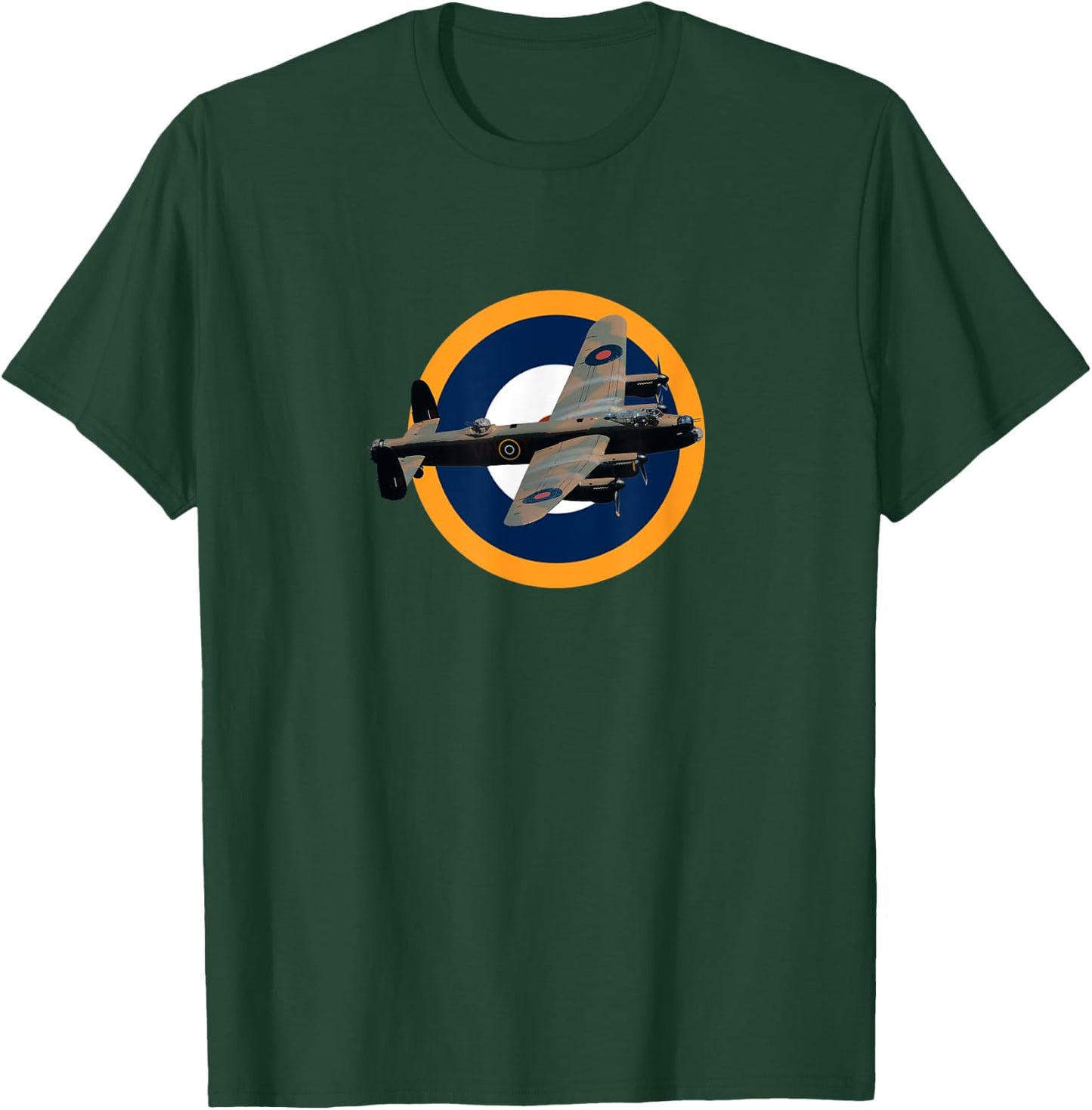 British RAF Avro Lancaster Bomber Aircraft T Shirt T-Shirt - T-Shirt | Forest