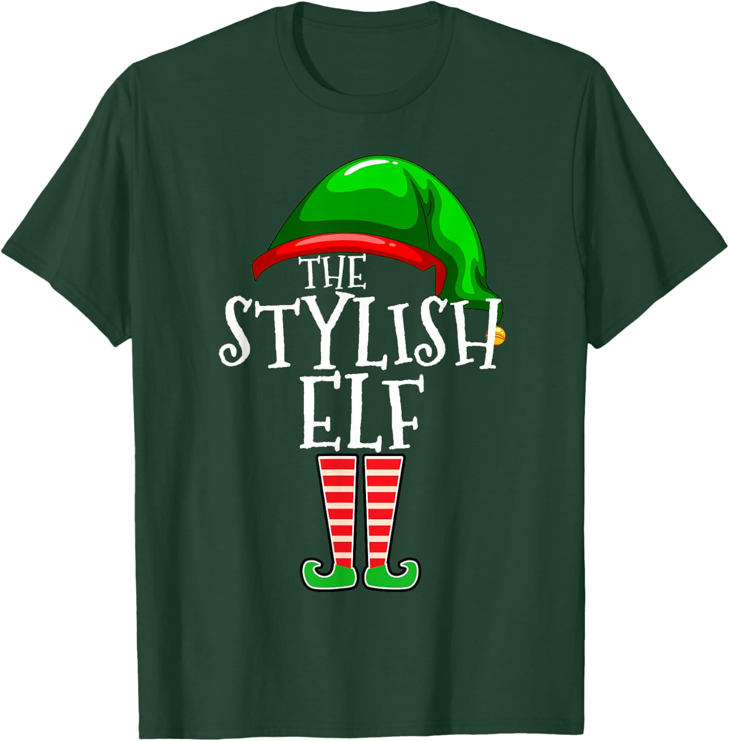 The Stylish Elf Group Matching Family Christmas T-Shirt - T-Shirt | Forest