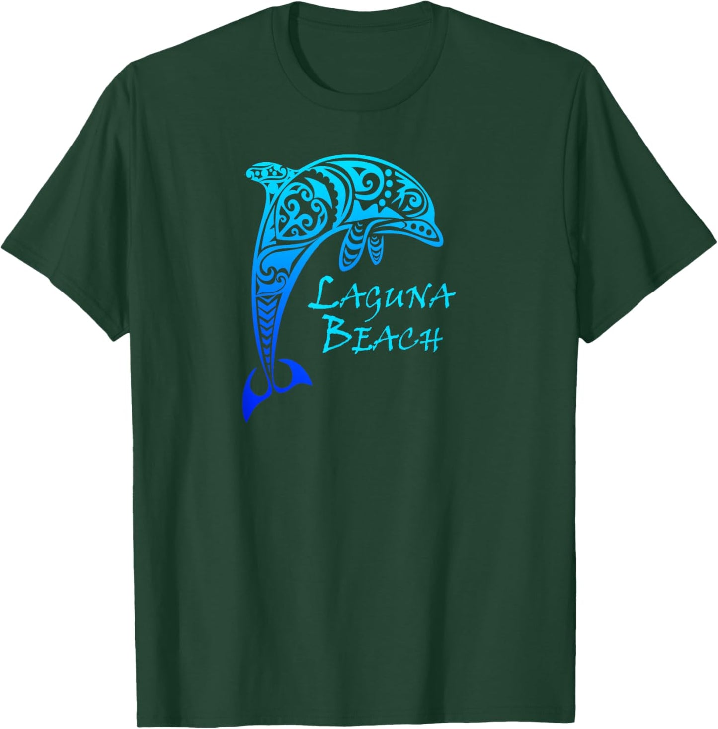 Laguna Beach, California Vintage Retro Tribal Dolphin Women Kids T-Shirt - T-Shirt | Forest