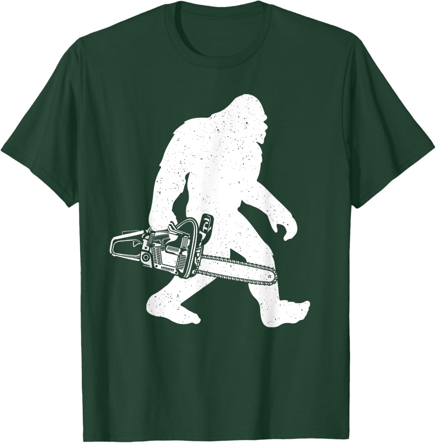 Cool Lumberjack Art Women Bigfoot Sasquatch Chainsaw T-Shirt - T-Shirt | Forest