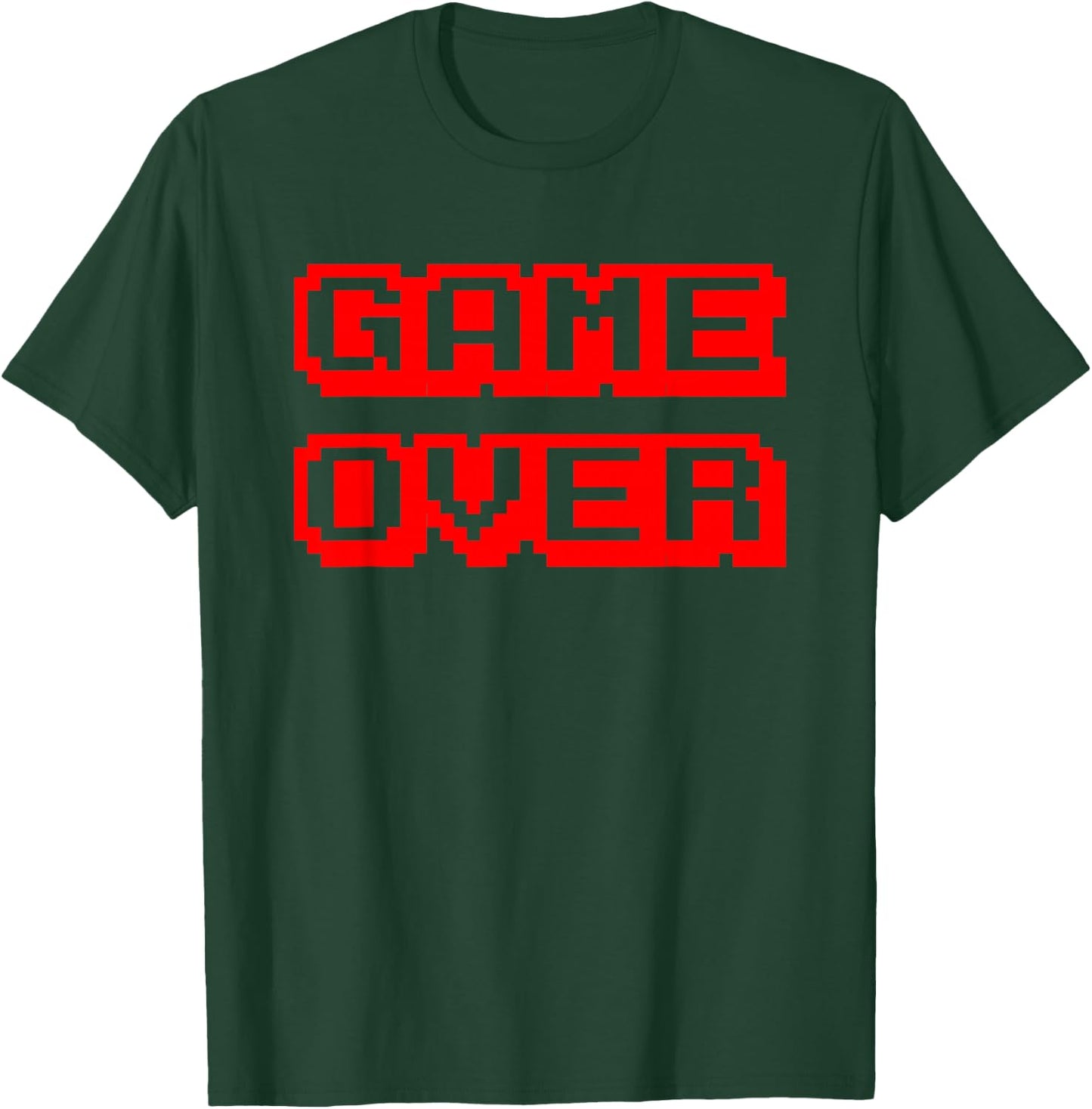 Game Over Gamer Videogamer Arcade Retro Vintage Fun T-Shirt - T-Shirt | Forest