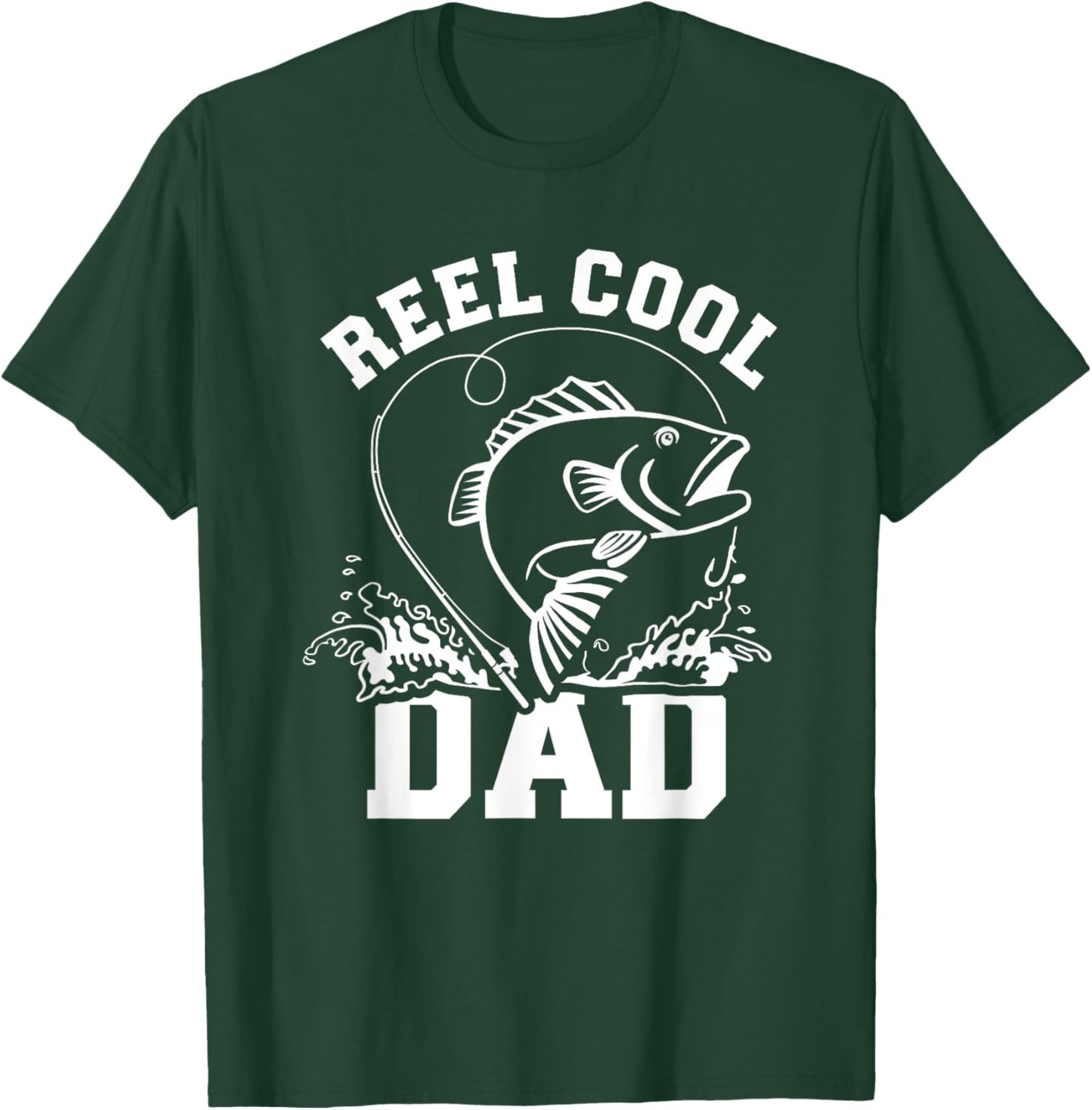 Reel cool dad fishing T-Shirt - T-Shirt | Forest