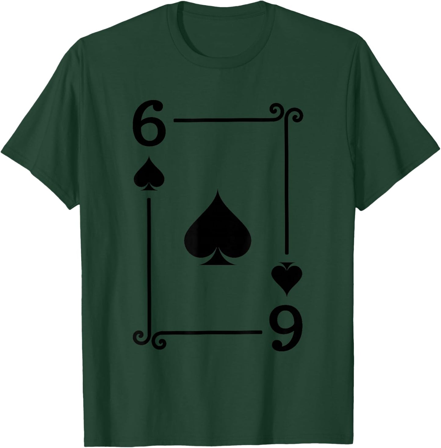 Playing Cards Costume - 6 Spades Card - Six Card T-Shirt - T-Shirt | Forest
