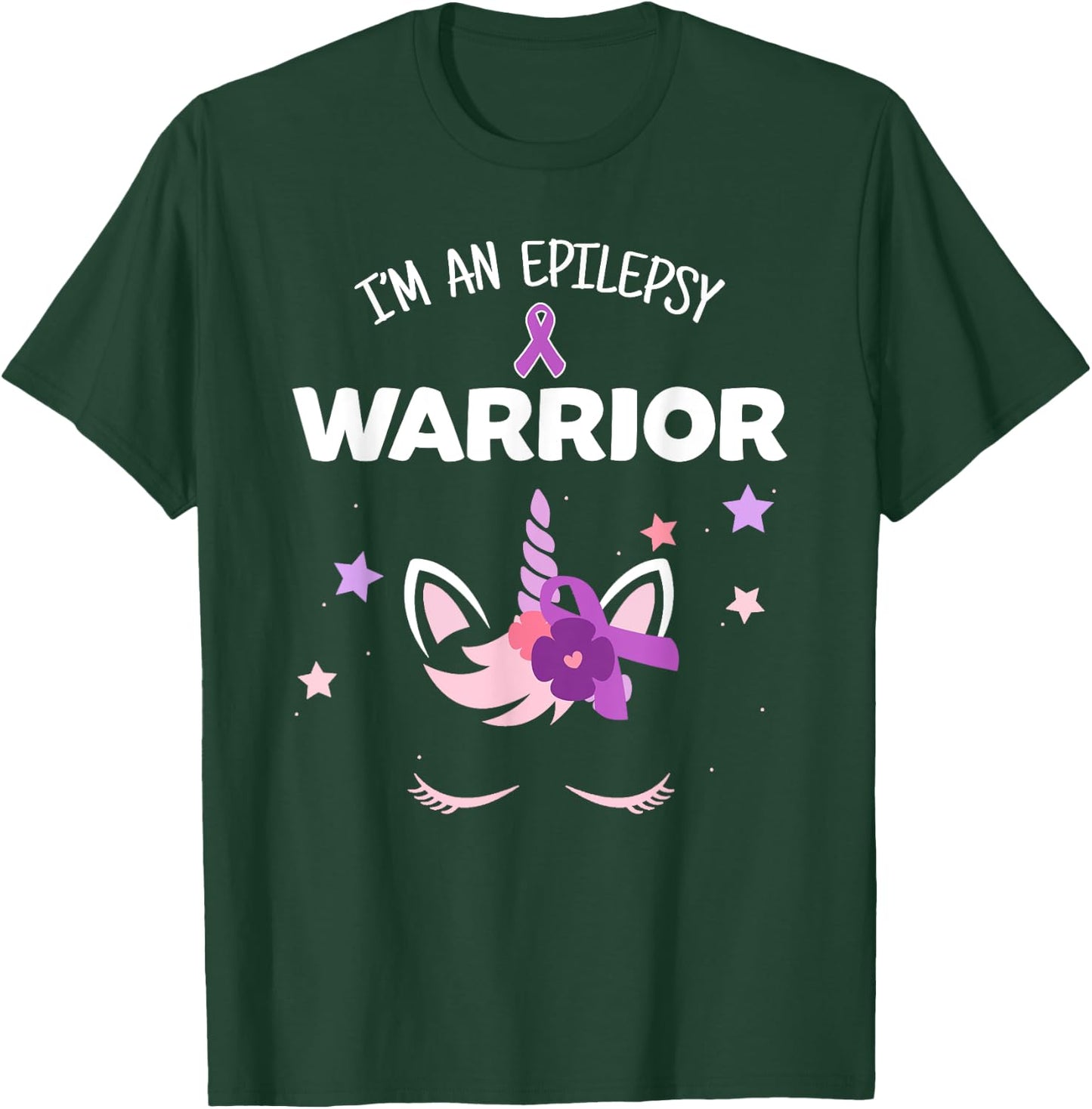 Unicorn Epilepsy Warrior, Epilepsy Awareness T-Shirt - T-Shirt | Forest