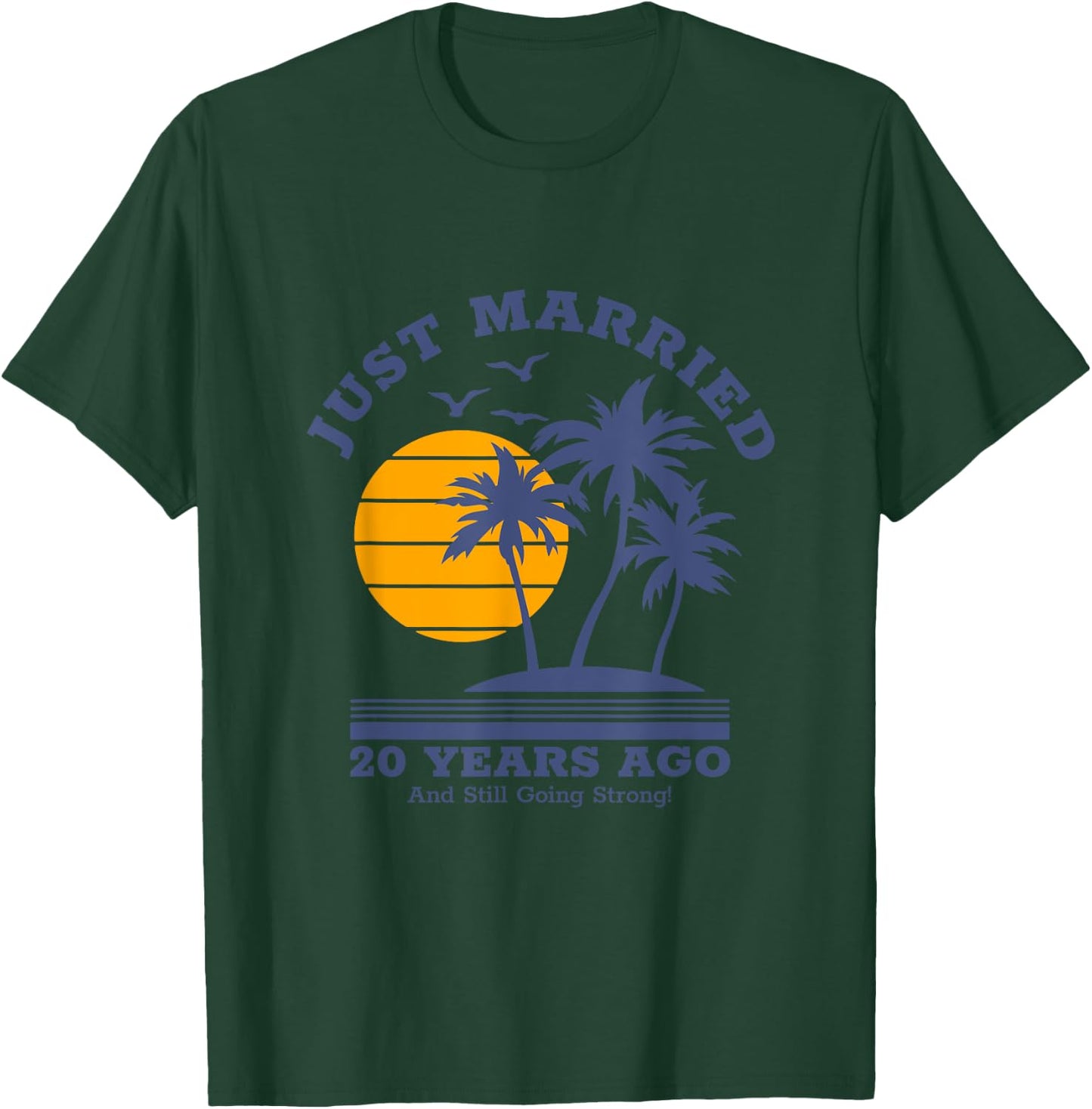 Romantic Matching Couples - 20th Wedding Anniversary T-Shirt - T-Shirt | Forest
