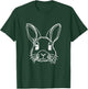 Line Art Dad Mom Rabbit - Dutch T-Shirt - T-Shirt | Forest