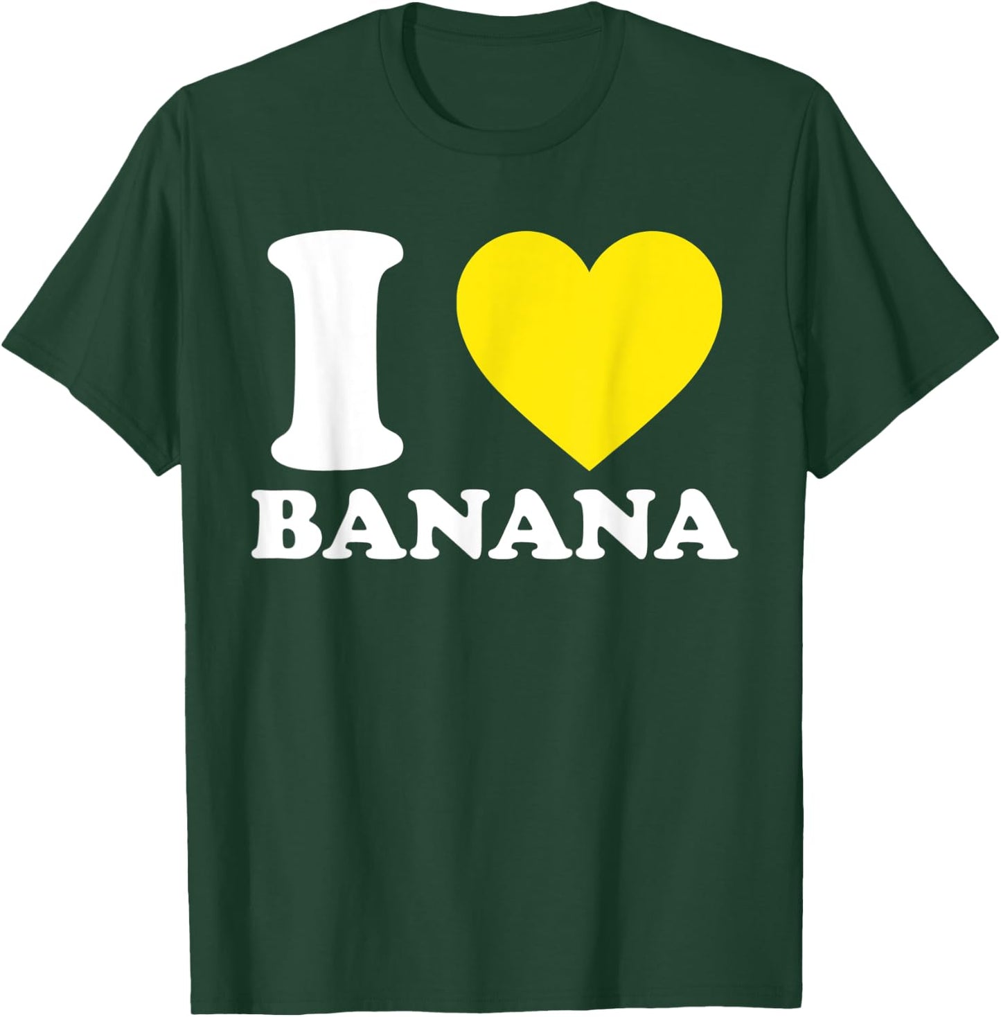 I Love Banana I Heart Banana Funny Summer Vegan Fruit Lovers Women Kids T-Shirt - T-Shirt | Forest
