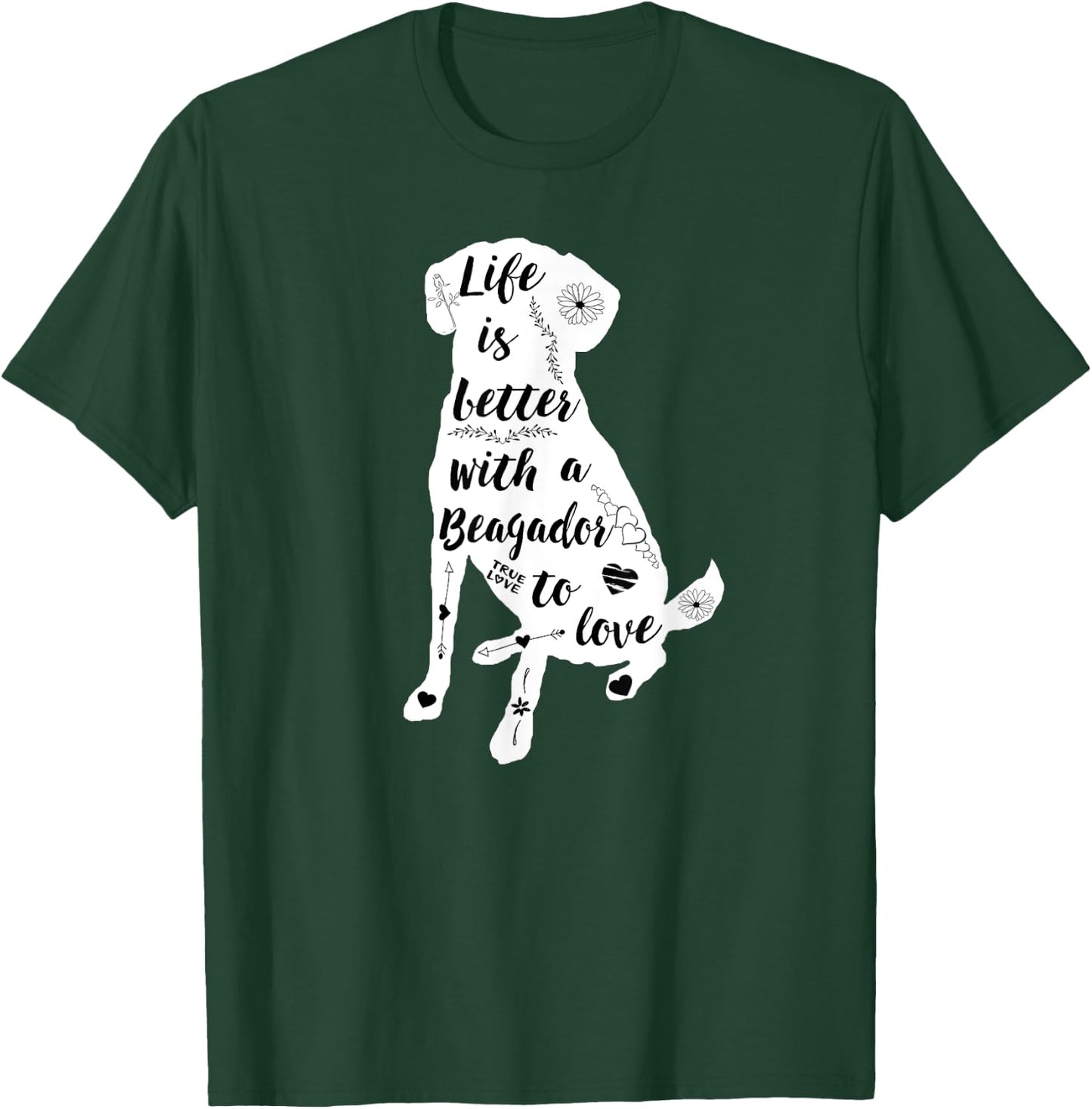 Beagador Design for Beagador Dog Lovers Women Girls Kids T-Shirt - T-Shirt | Forest