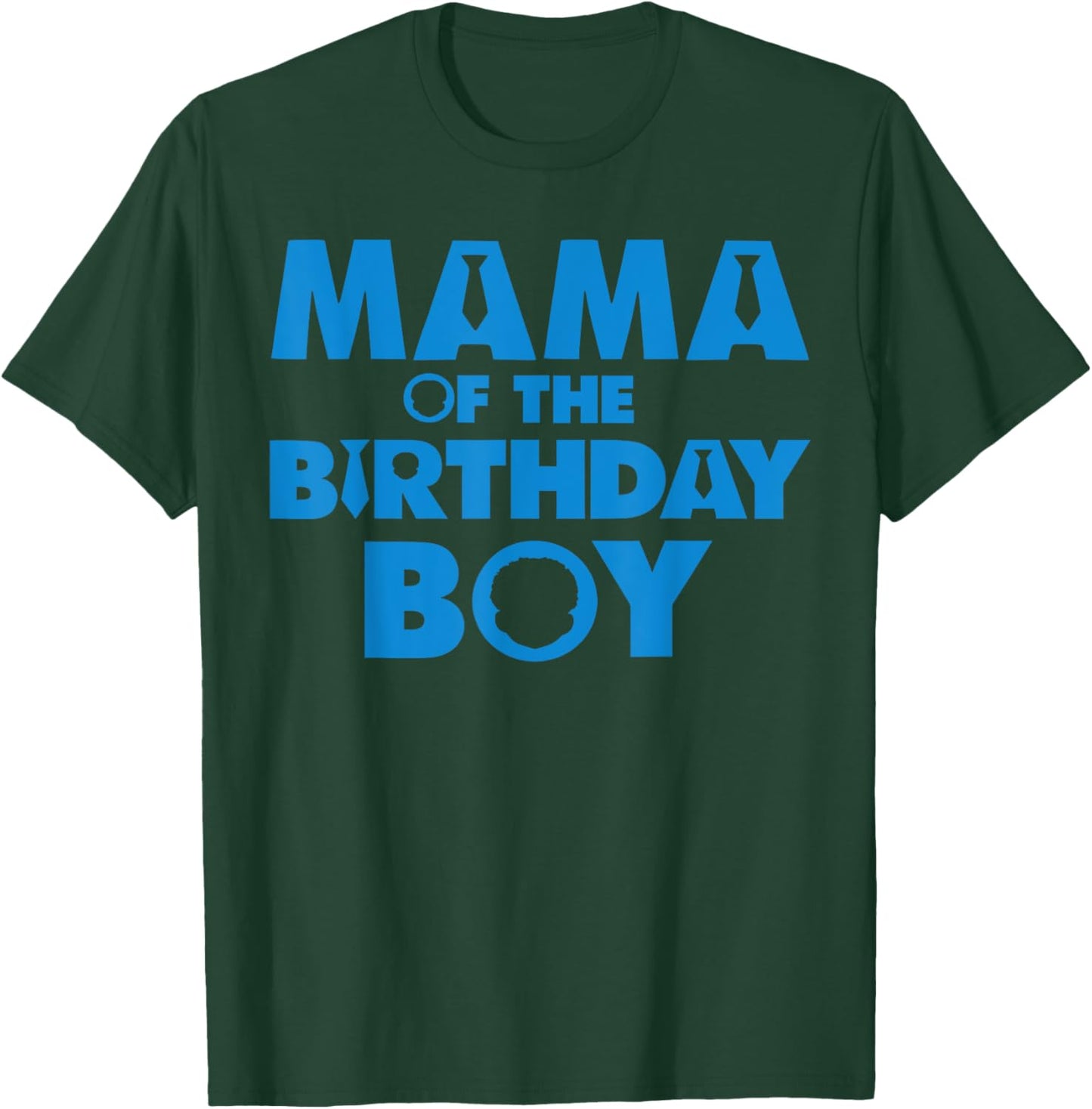 Mama Of The Birthday Boy Afro Boss Baby Family Bday Party T-Shirt - T-Shirt | Forest