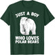 Cute Polar Bear Design Boys Arctic Polar Bear Lover T-Shirt - T-Shirt | Forest