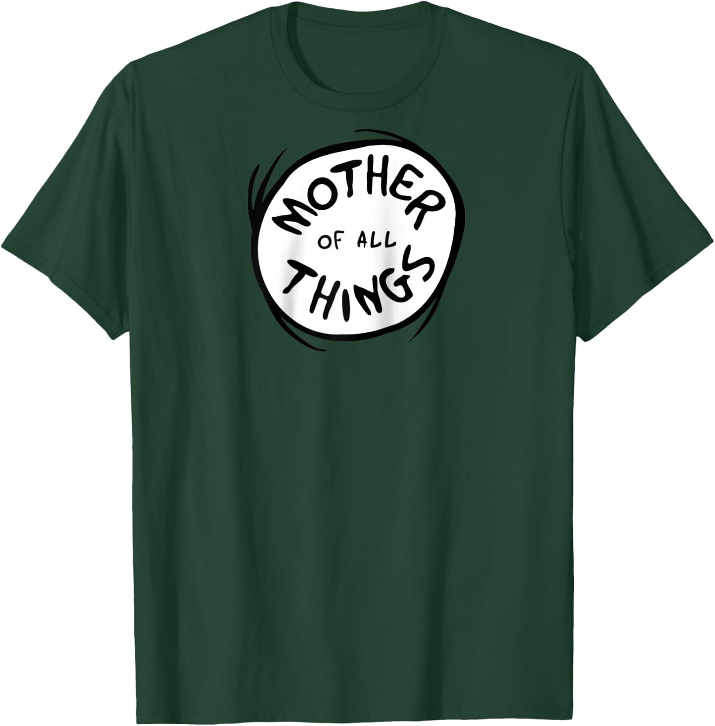 Dr. Seuss Mother of All Things Emblem Colour Option Raglan Baseball T-Shirt - T-Shirt | Forest