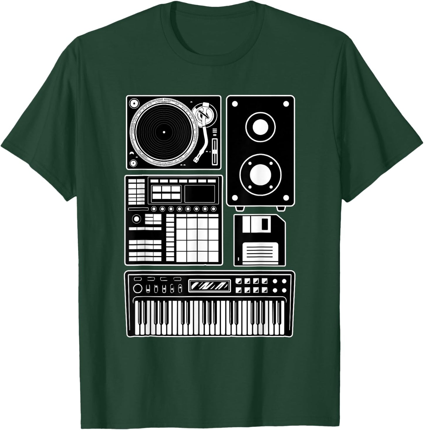 Funny Old School Hip Hop Rapper Beat Maker Rap Music T-Shirt - T-Shirt | Forest