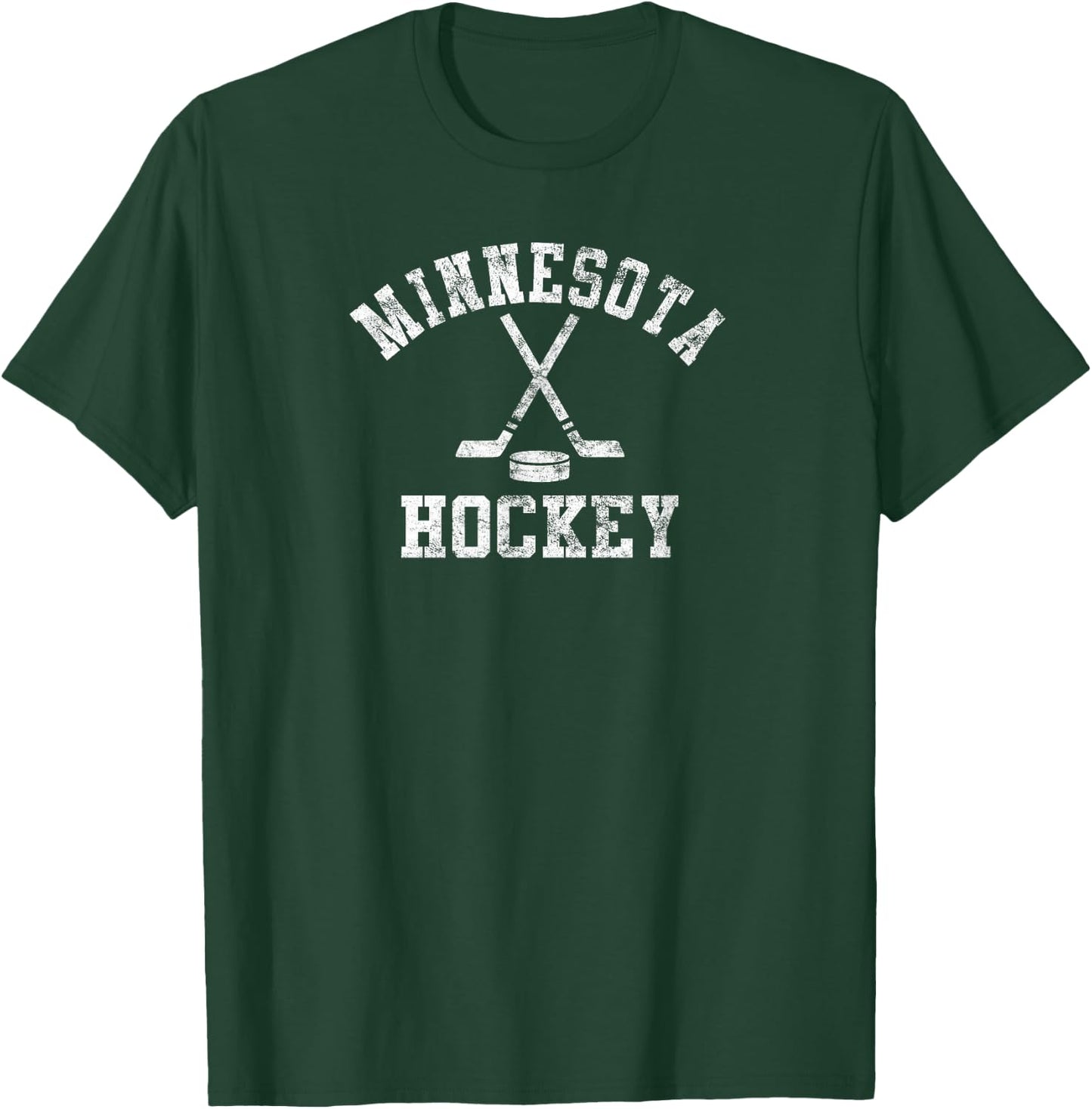Vintage Minnesota Hockey T-Shirt - T-Shirt | Forest