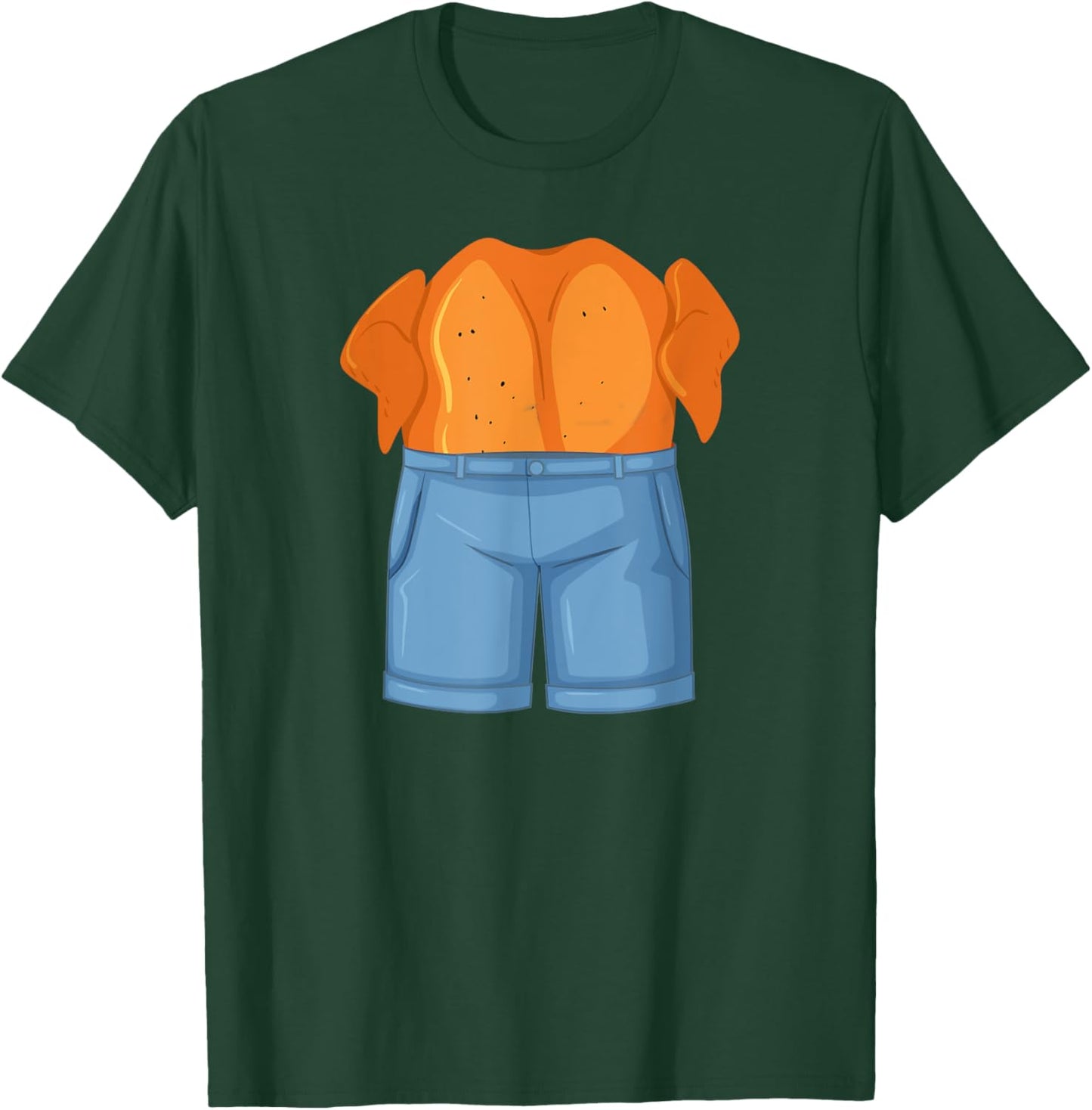 Funny Chicken in Denim Chicken Dream Pun T-Shirt - T-Shirt | Forest