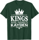 Kings Are Named KAYDEN Funny Personalized Name Joke Men Gift T-Shirt - T-Shirt | Forest