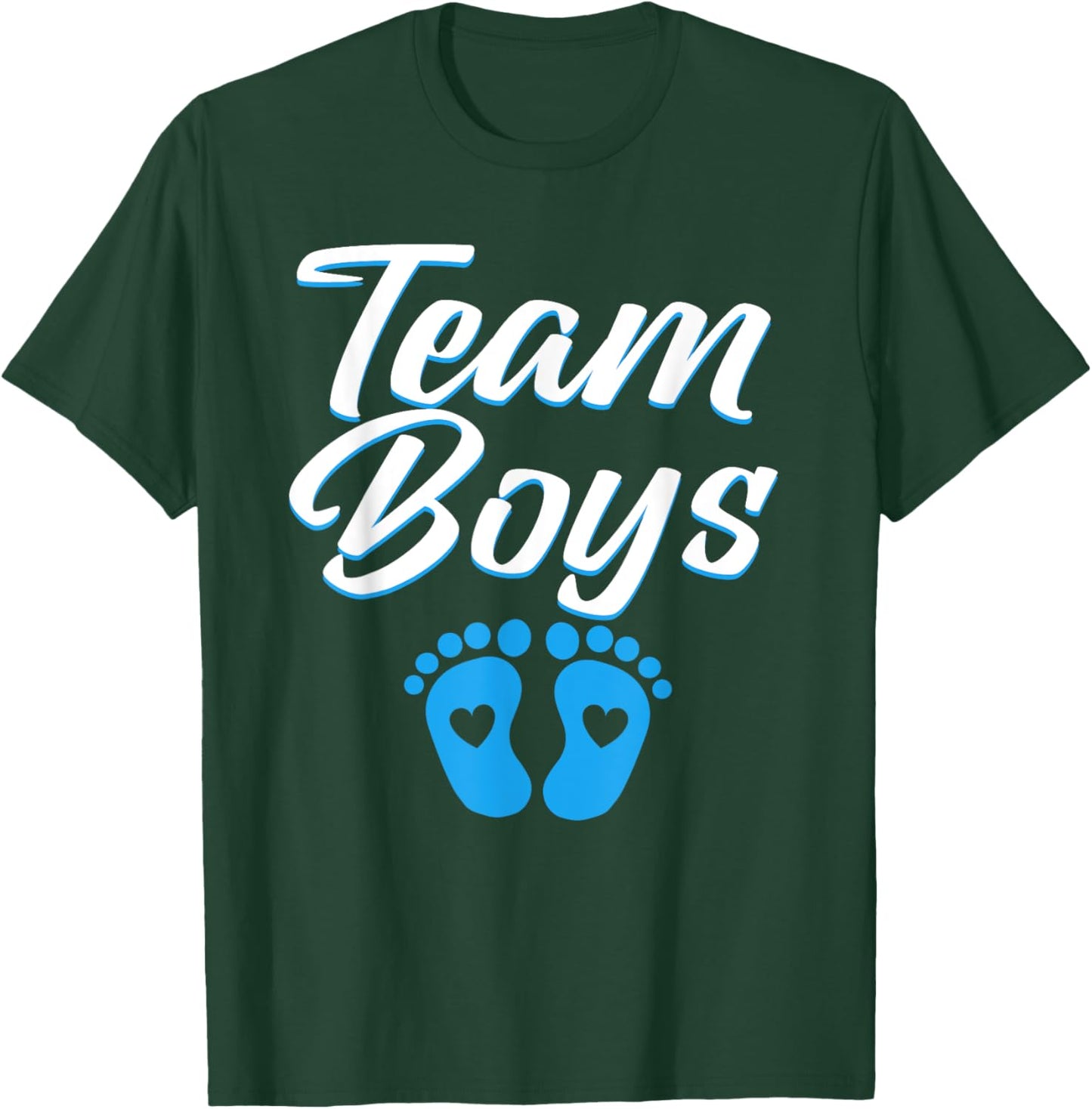 Team Boys Twin Gender Reveal Party For Twins Team Boy T-Shirt - T-Shirt | Forest