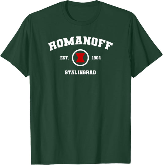 Marvel Black Widow Romanoff Collegiate T-Shirt - T-Shirt | Forest