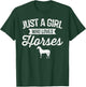 Just A Girl Who Loves Horses Horseback Riding Lover T-Shirt - T-Shirt | Forest
