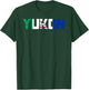 Canadian Yukon Territory Flag Proud Canada Husky Sled Dog T-Shirt - T-Shirt | Forest