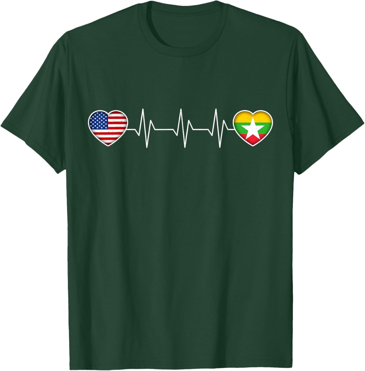 Myanmar & USA T-Shirt - T-Shirt | Forest
