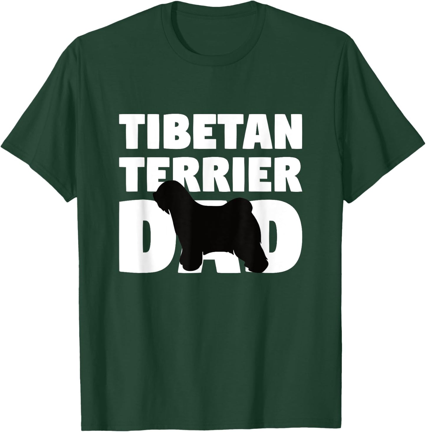 Dog Father Gift 'Tibetan Terrier Dad' Funny Tibetan Terrier Men Women Kids T-Shirt - T-Shirt | Forest