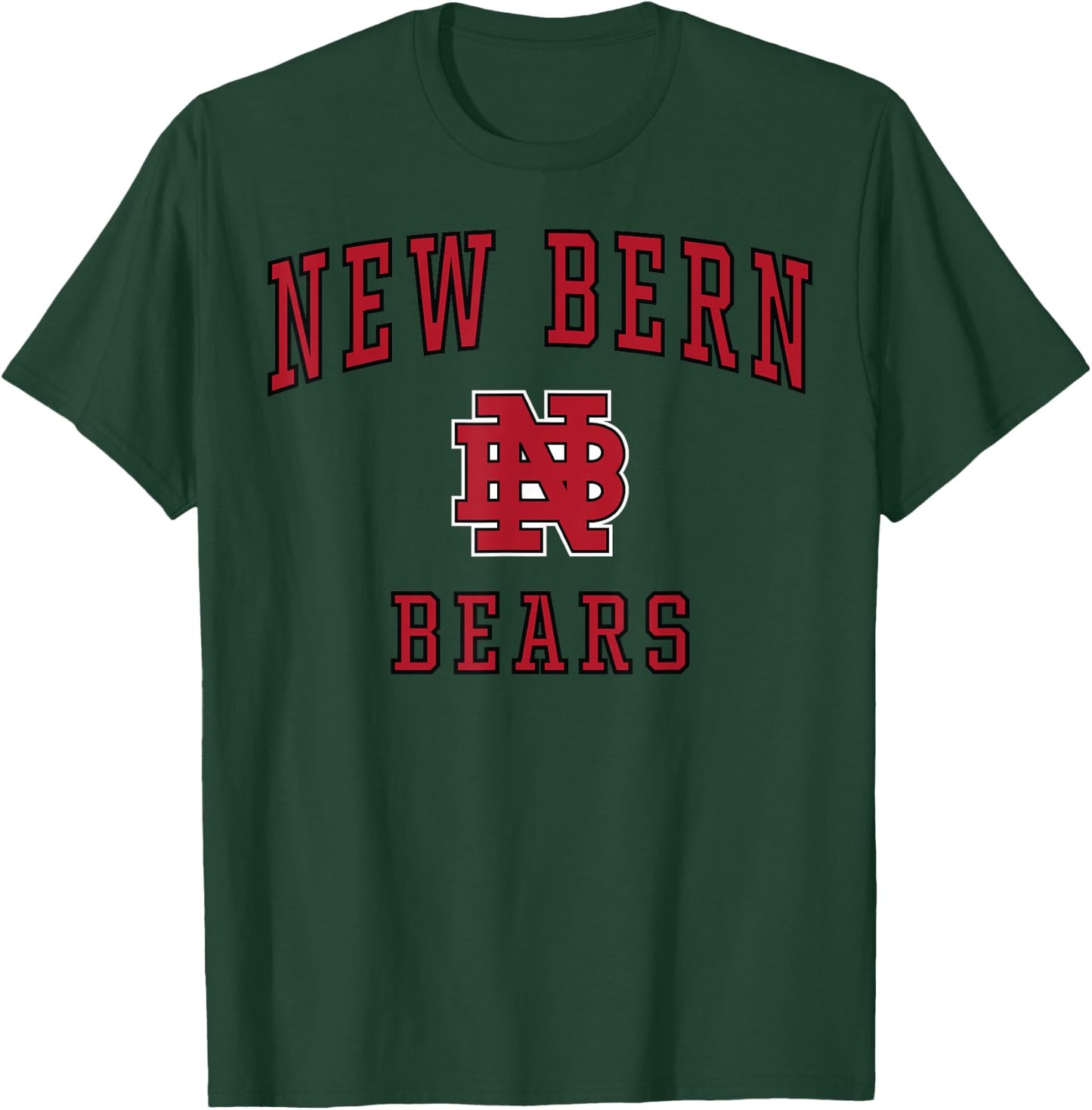 New Bern High School Bears C1 T-Shirt - T-Shirt | Forest