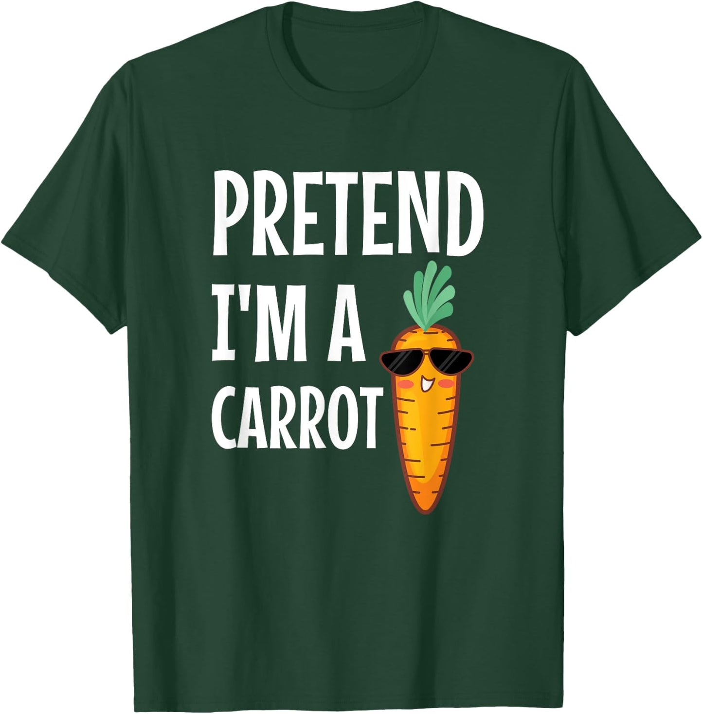 Pretend I'm A Carrot Easy DIY Halloween Costume T-Shirt - T-Shirt | Forest
