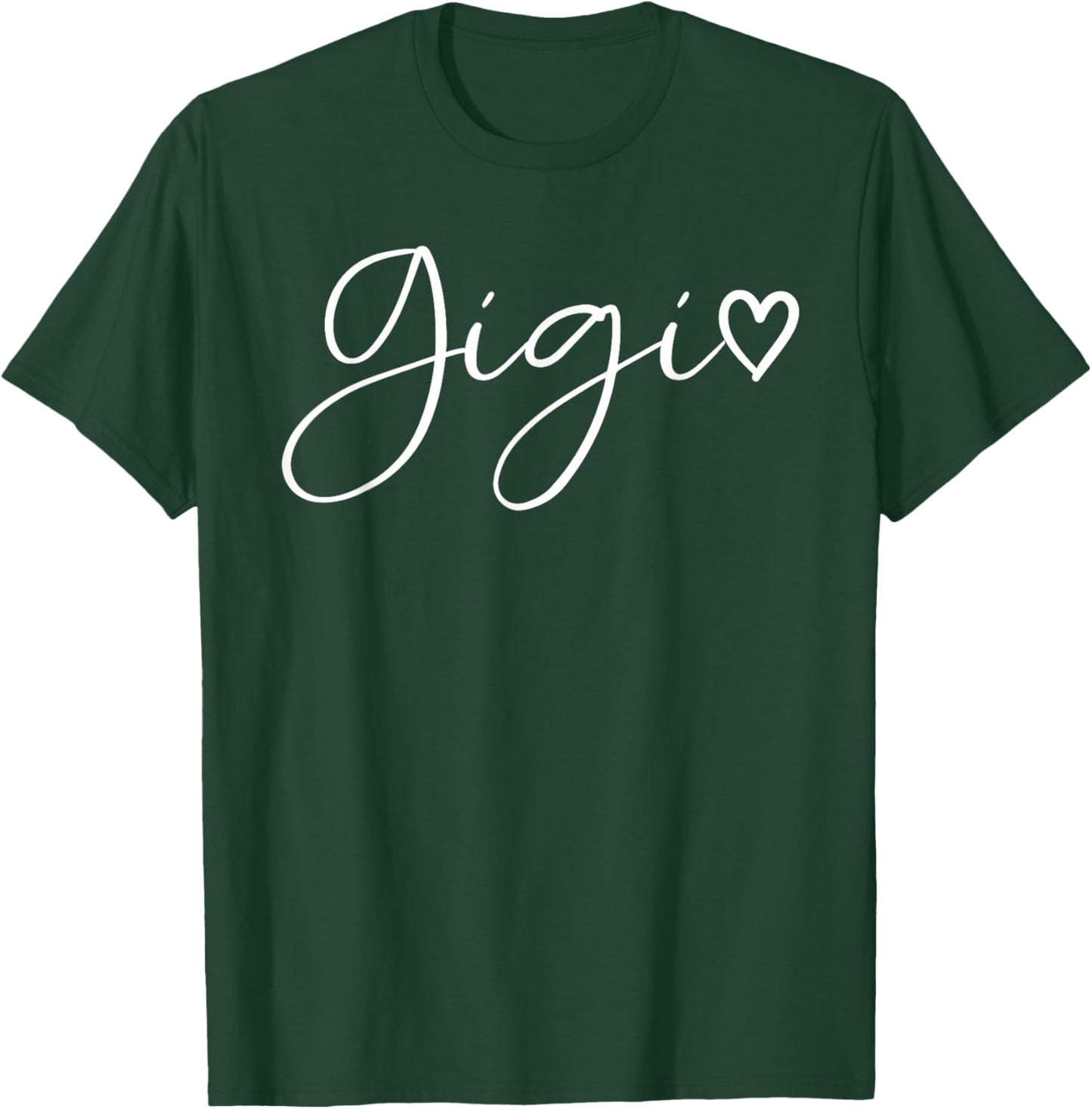 Gigi Gifts Grandma Heart Mother's Day Gigi T-Shirt - T-Shirt | Forest