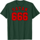 SATAN 666 Jersey (back)Funny Satanic Mark of the Beast Devil T-Shirt - T-Shirt | Forest